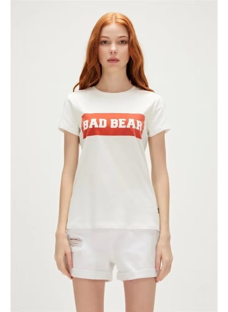 Bad Bear Badbear Alıana Women's T-Shirt Candy White - Image 3